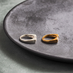 rectangle moonstone ring・レインボームーンストーンリング/送料無料 8枚目の画像