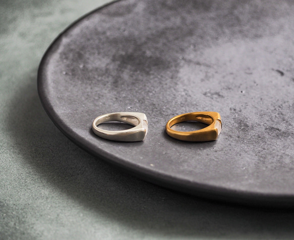 rectangle moonstone ring・レインボームーンストーンリング/送料無料 8枚目の画像