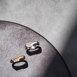 rectangle moonstone ring・レインボームーンストーンリング/送料無料 5枚目の画像