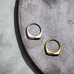 rectangle moonstone ring・レインボームーンストーンリング/送料無料 7枚目の画像