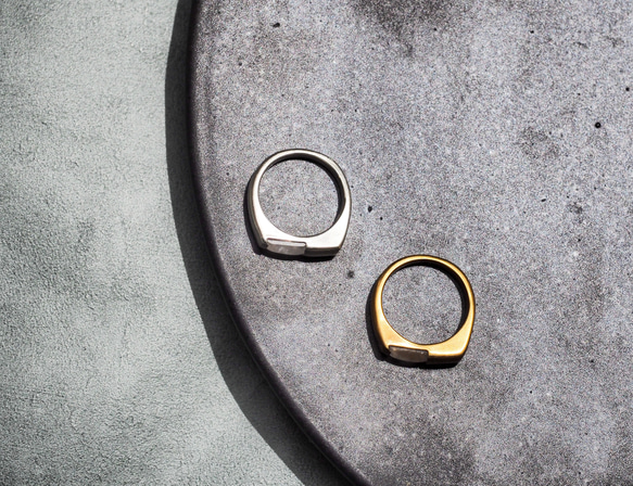 rectangle moonstone ring・レインボームーンストーンリング/送料無料 7枚目の画像