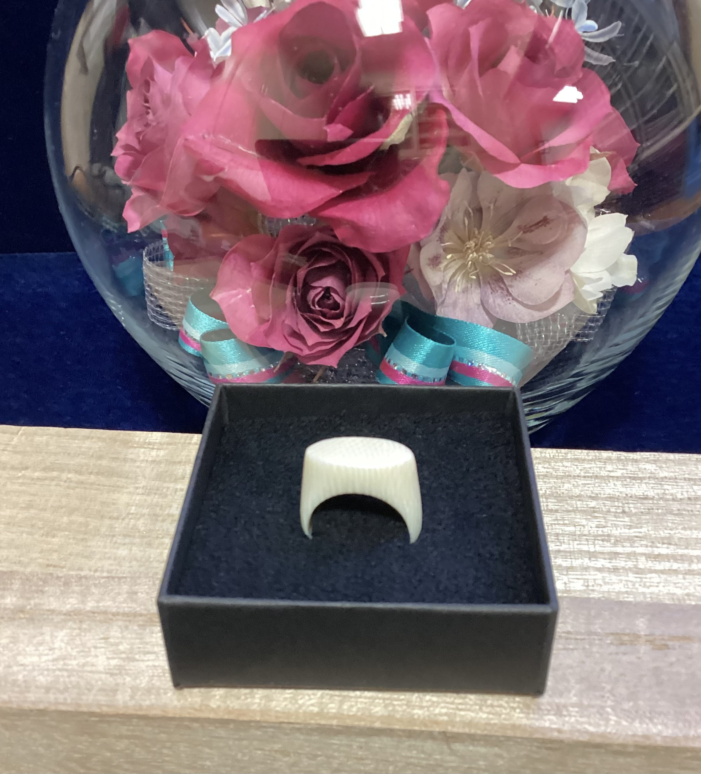 ☆本象牙指輪　13号　※H-9