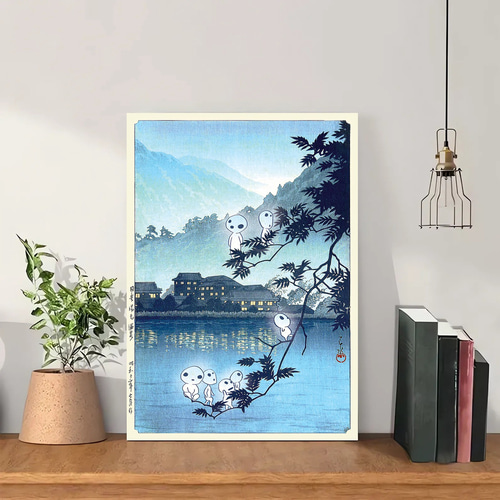 もののけ姫 スタジオ・ジブリ 200枚限定 アーティストプリント サン