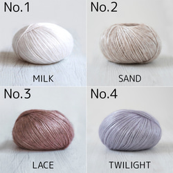 【D4】在庫限り！イタリア製 アルパカ混毛糸 -HOKUSAI-【輸入毛糸】 5枚目の画像