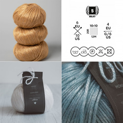【D4】在庫限り！イタリア製 アルパカ混毛糸 -HOKUSAI-【輸入毛糸】 4枚目の画像