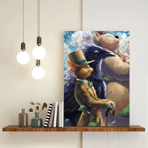 猫の恩返し/猫の恩返し/宮崎駿/宮崎駿/映画ポスター/室内装飾絵画