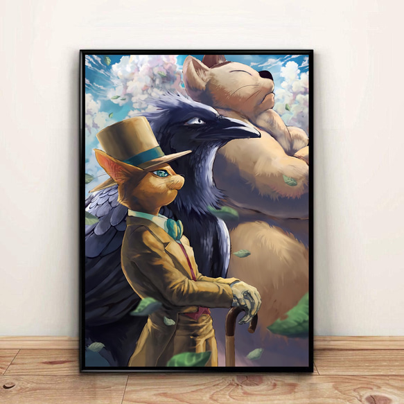 猫の恩返し/猫の恩返し/宮崎駿/宮崎駿/映画ポスター/室内装飾絵画