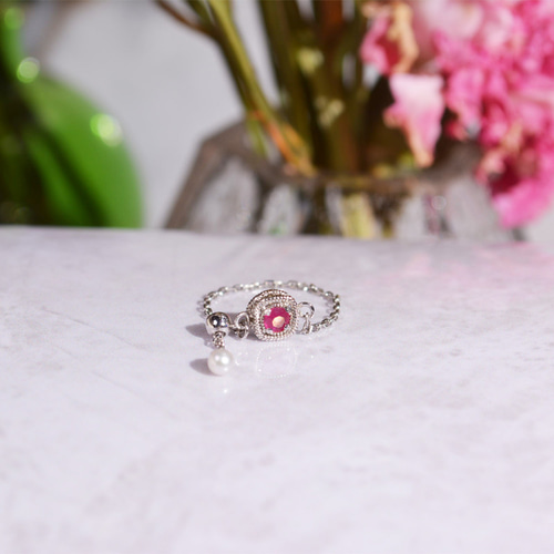 もるもる天然ルビー 3連リング 1.00 ct 赤色 jewel planet 公式サイト / モゴック産 ピジョンブラッドルビー