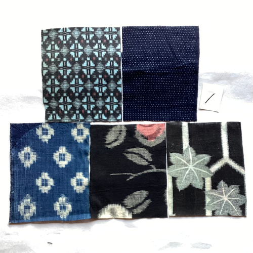 ハギレ かすり柄 17✖️20 10枚セット (1)(2)(3) はぎれ ひだまり 通販