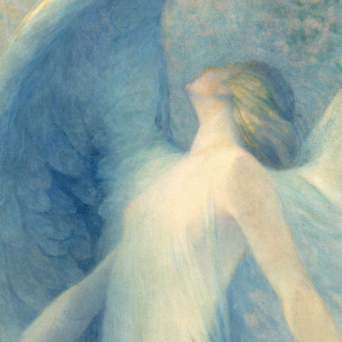 【天使】グラスアート　イラスト　水彩画　原画 蝶々】グラスアートイラスト水彩画原画