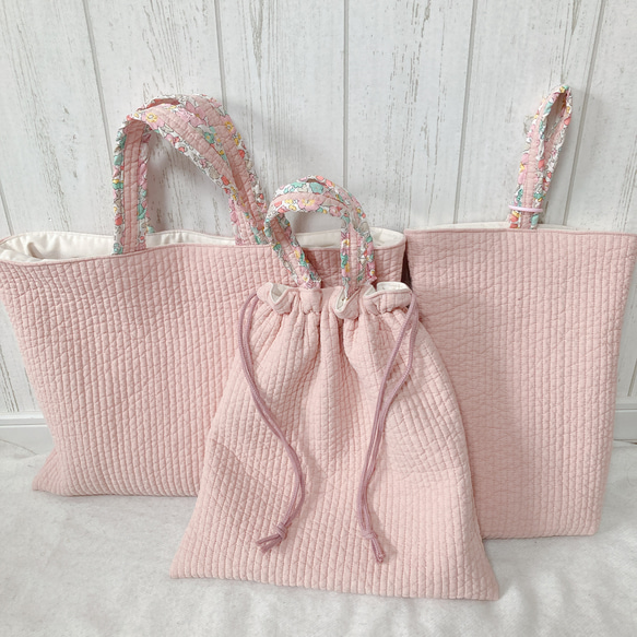 入園入学セット ヌビ リバティ ピンク レッスンバッグ Sunny