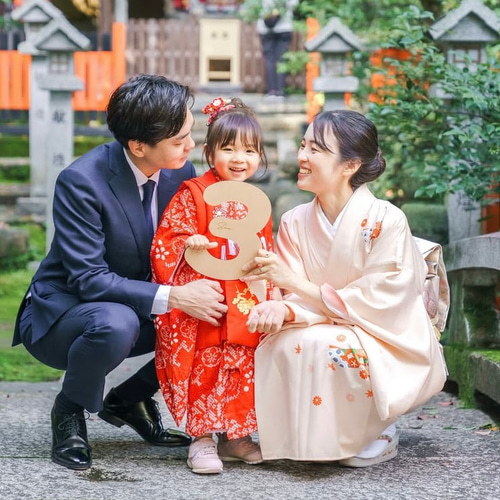 Mポョ★ 送料込】3点セット！七五三 753 レターバナー 数字 フォト撮影 雑貨