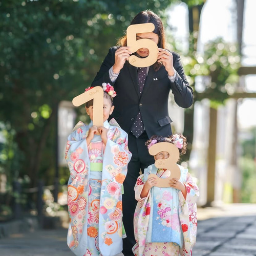 送料込】3点セット！七五三 753 レターバナー 数字 フォト撮影