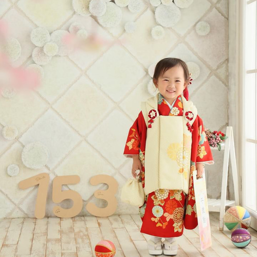 送料込】3点セット！七五三 753 レターバナー 数字 フォト撮影 雑貨