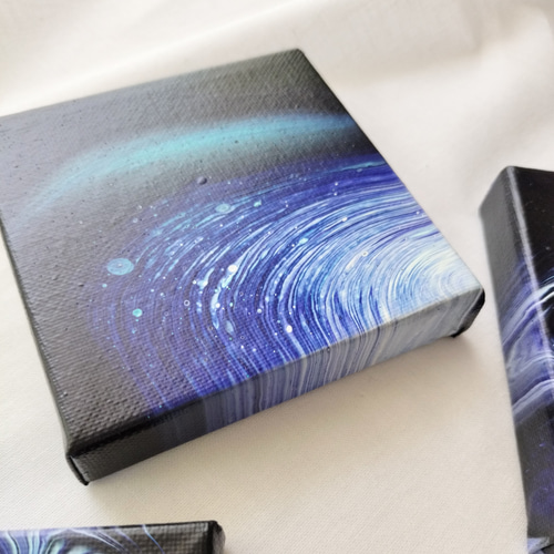 GINGA（4ピースセット）フルイドアート 海レジン オーシャンアート