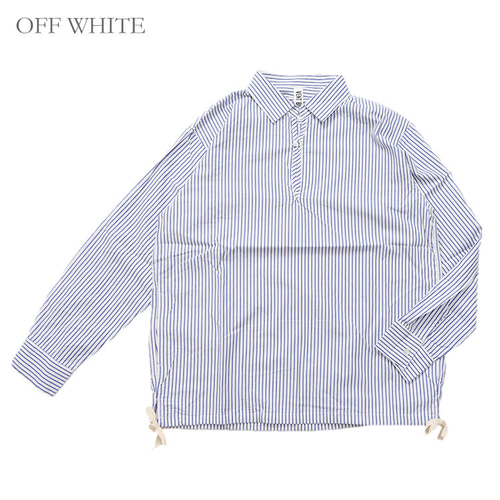 ストライプ ワッシャー スキッパーシャツ VENT BLANC+ amv-3223 ヴァン