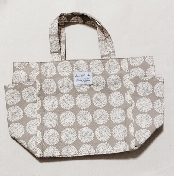 送料無料】サイドポケット付きトートバッグ ハンドメイド トート