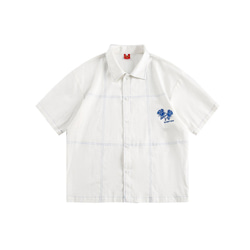 夏のゆったりしたシャツ・バラ刺繍半袖上着のおしゃれな個性 W364 10枚目の画像
