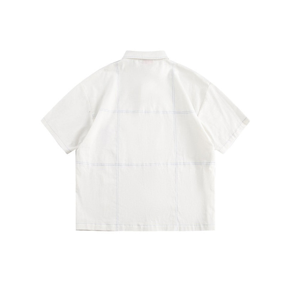 夏のゆったりしたシャツ・バラ刺繍半袖上着のおしゃれな個性 W364 11枚目の画像