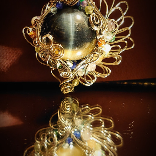 【ちりご検討中】高品質 ブルータイガーアイ シャトヤンシー煌めく　艶感◎ 高品質 ブルータイガーアイ シャトヤンシー煌めく 艶感◎