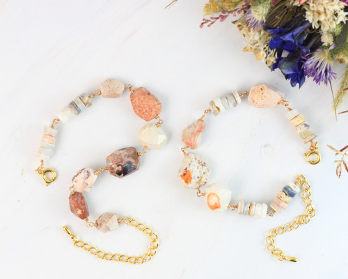 希少】カンテラオパール 結晶 ブレスレット ブレスレット