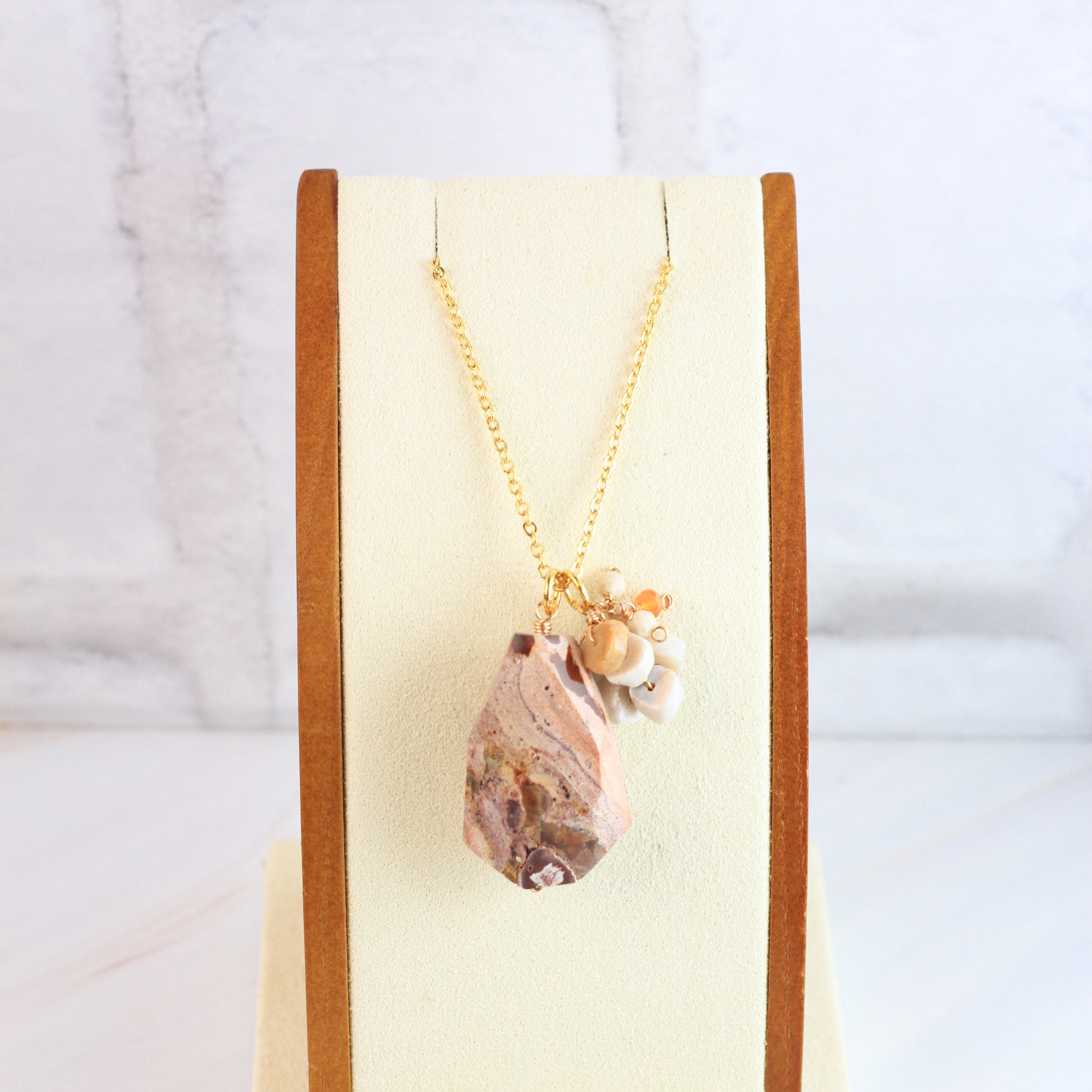 【1個限定】特大29mm カンテラオパール　ネックレス