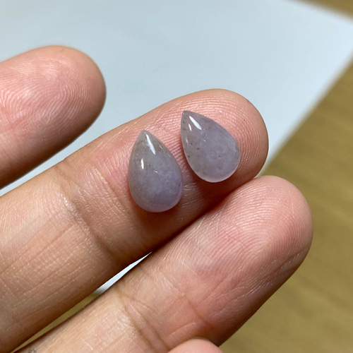 RS6-102 ラベンダー ミャンマー産天然 A貨 本翡翠 ルース 裸石 硬玉