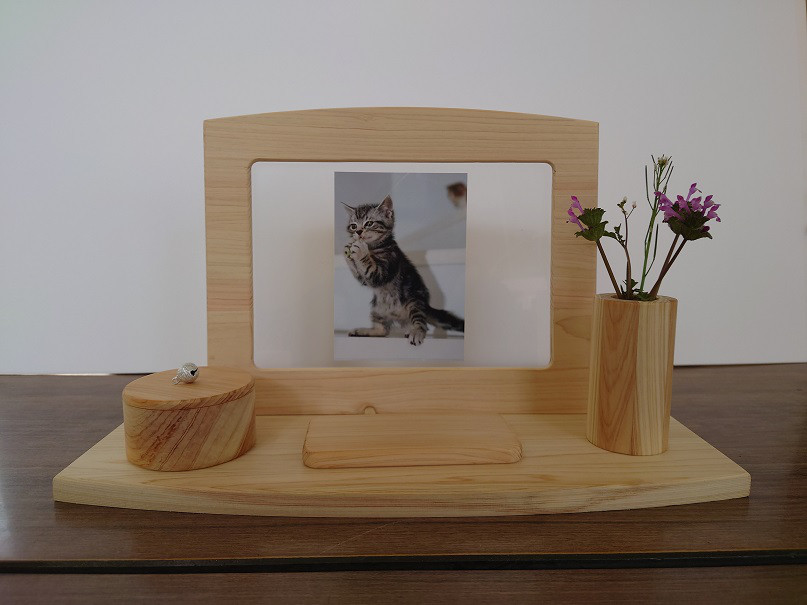 想いを飾る ペット用ミニ仏壇　オープン仏壇　-送料込み-