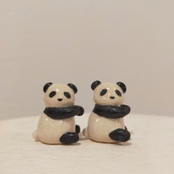 【パンダ】陶器のガーデンピック 2枚目の画像