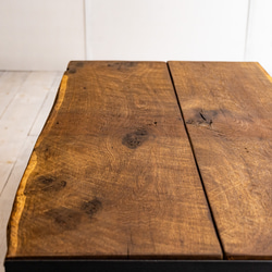 オーク古材とアイアンローテーブル RANGE　　インダストリアル家具　アイアン家具　ローテーブル　ソファーテーブル 8枚目の画像