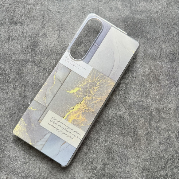 iPhone/Android スマホケース アルコールインクアート コラージュデザイン 7枚目の画像