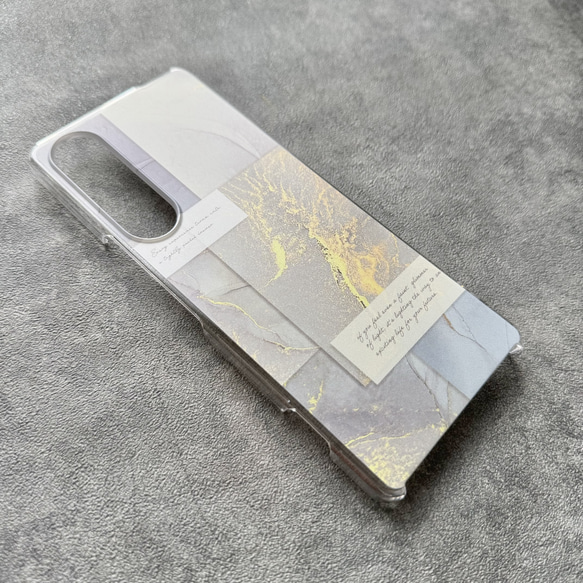 iPhone/Android スマホケース アルコールインクアート コラージュデザイン 5枚目の画像