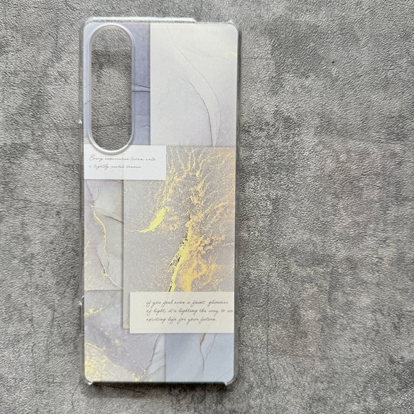 iPhone/Android スマホケース アルコールインクアート コラージュデザイン 6枚目の画像