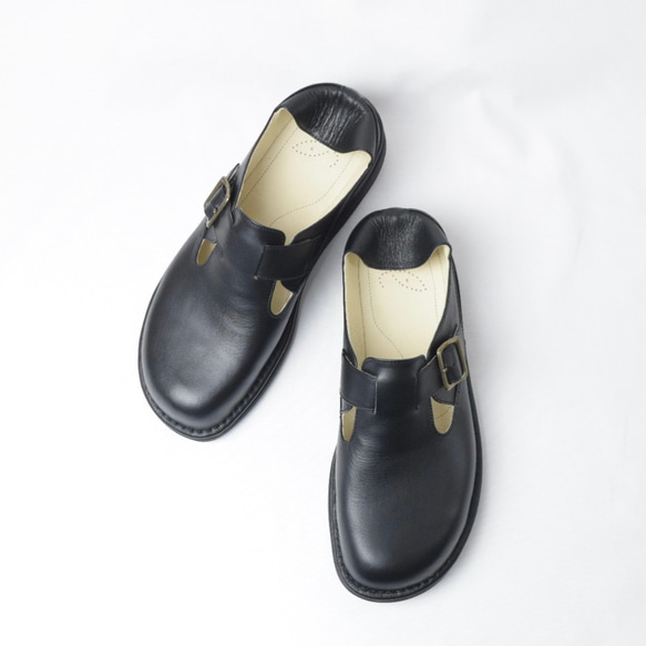《E》オーダーメイドの革靴 毎日履きたい心地良さ 自分好みに選べる楽しさ　Tストラップサボ　SE-1 メンズ規格 7枚目の画像