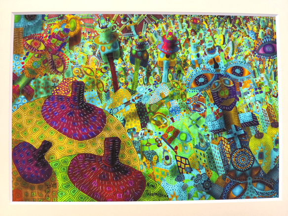 憂鬱な明るさ 高見沢耳のジクレー版画作品 一点物の版画作品です(