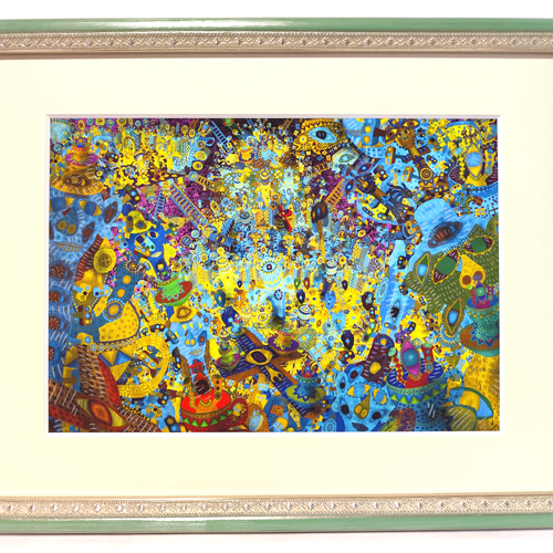 故郷に帰ろう　　高見沢耳のジクレー版画作品　一点物の版画作品です(A4サイズ) 故郷に帰ろう 高見沢耳のジクレー版画作品 一点物の版画作品です(A4