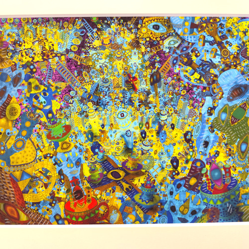 故郷に帰ろう　　高見沢耳のジクレー版画作品　一点物の版画作品です(A4サイズ) 故郷に帰ろう 高見沢耳のジクレー版画作品 一点物の版画作品です(A4