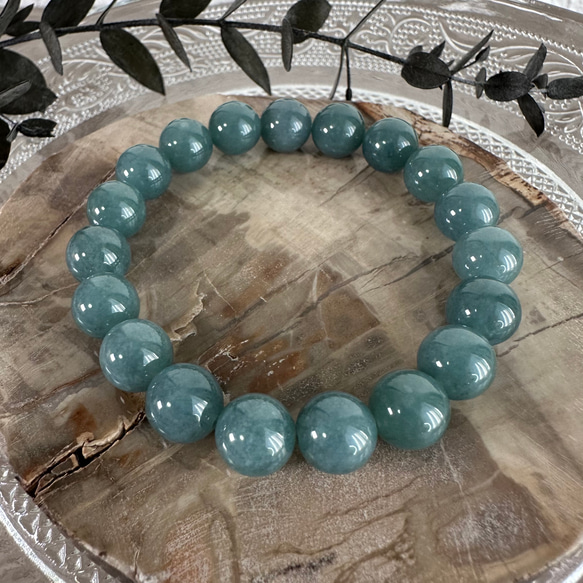 ミャンマー産青翡翠ブレスレット850 ブレスレット 円と縁 by.TAMAKO