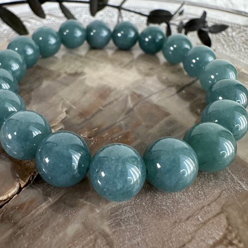 ミャンマー産青翡翠ブレスレット850 ブレスレット 円と縁 by.TAMAKO