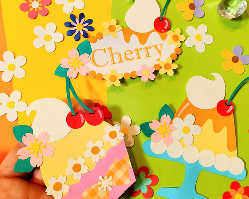 ラミネート可 画用紙 レトロ 色紙 壁面 アルバム 飾り パーツ