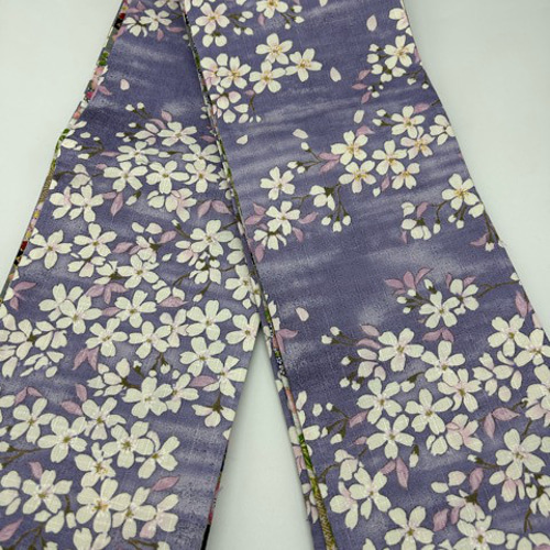24時間限定】7019木綿半幅帯 春爛漫（花柄） 帯単品売り 和装