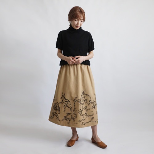 襤褸襤褸ギャザースカート短めです♡ Nタフタリボンギャザースカート（スカート）｜STYLEBLOCK
