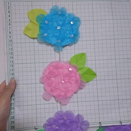 梅雨・吊るし飾り・紫陽花・6月・壁面飾り☆保育・介護施設☆ 雑貨