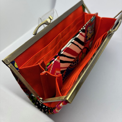 財布 がま口 長財布 がま口長財布 アフリカン 派手 がま口 ちくわぱん