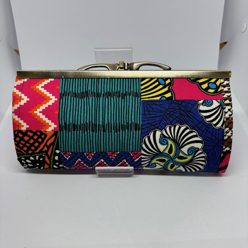 財布 がま口 長財布 がま口長財布 アフリカン 派手 がま口 ちくわぱん