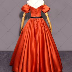 カラードレス オフショルダー ウェディングドレス 二次会 結婚式ドレス R118 3枚目の画像
