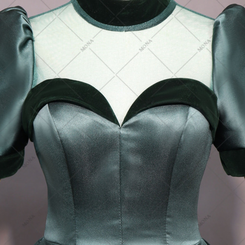 カラードレス ハイネック ウェディングドレス イブニングドレス R119  