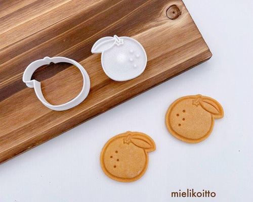 小さなオレンジ【クッキー型・スタンプ型セット】 クッキー型