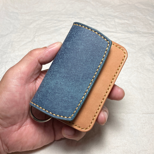 手ぶらでお出かけ｜瀬戸内レザー ミニ財布 キーリング付 本革