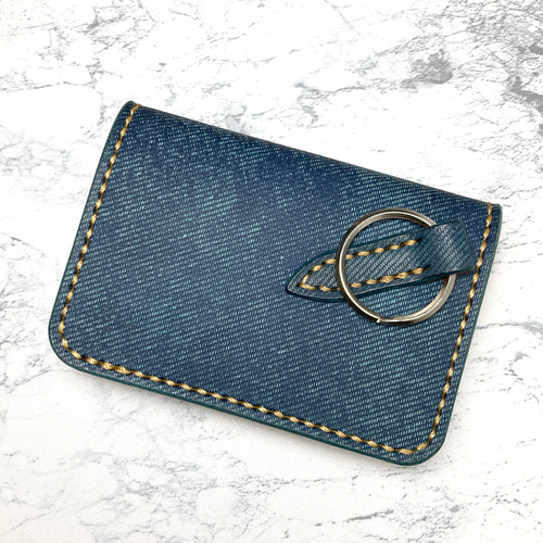 ジーンズに映える本革ミニ財布｜瀬戸内レザー×サドルレザーの手縫い